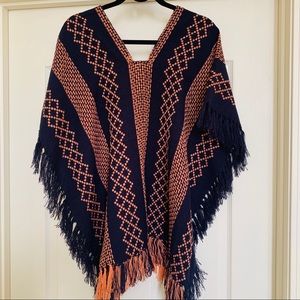 NWT Fringe Poncho